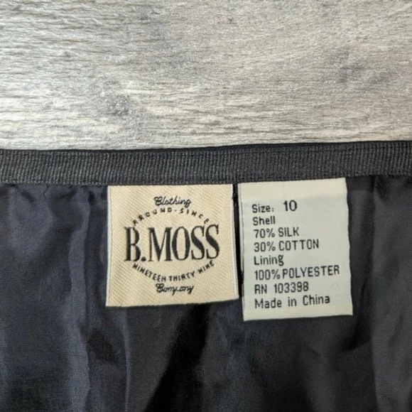 B.Moss Silk Embroidered Mini Skirt - Picture 2 of 5